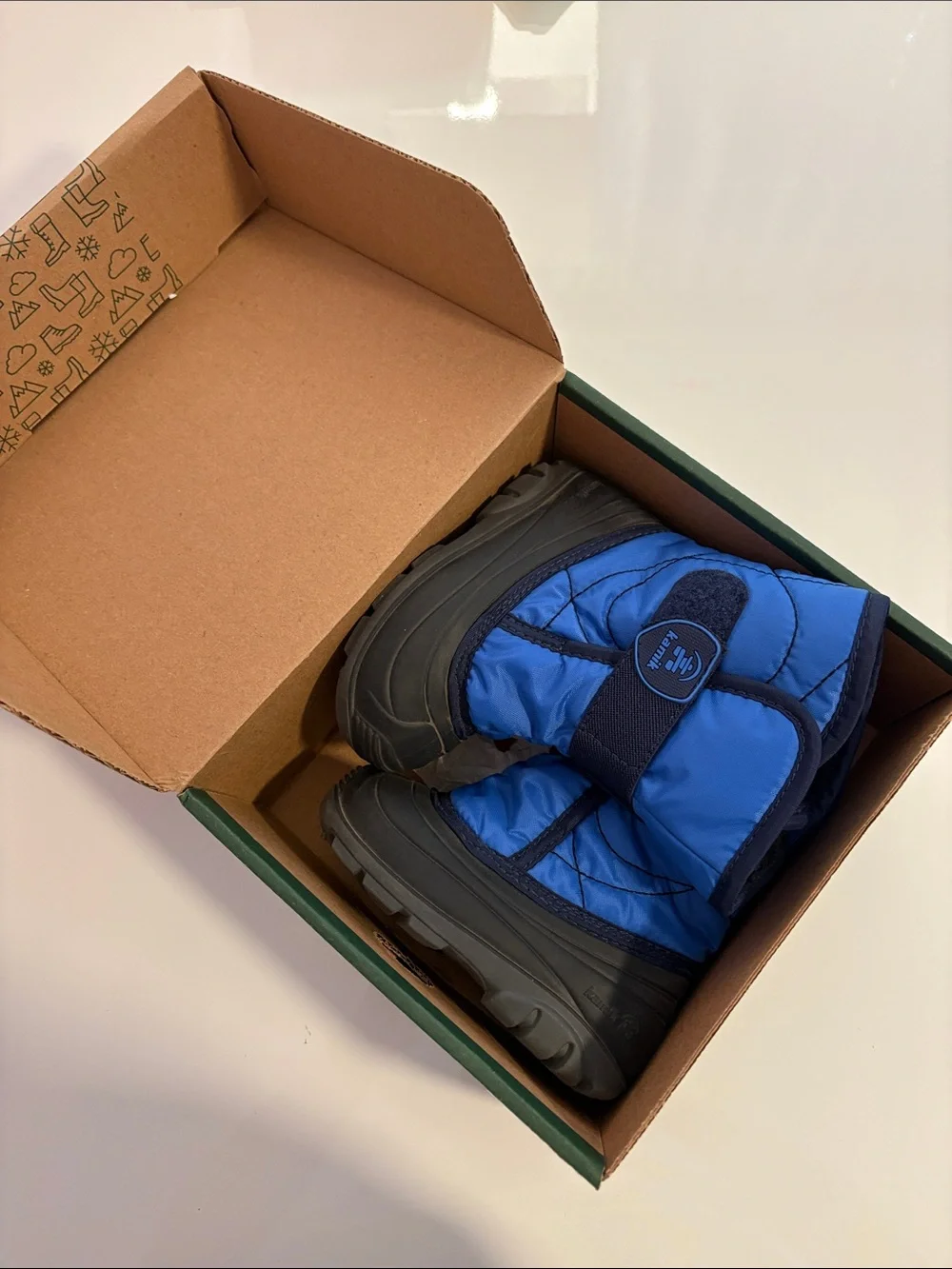 Kamik Kids Blue and Black Waterproof Winter Boots
